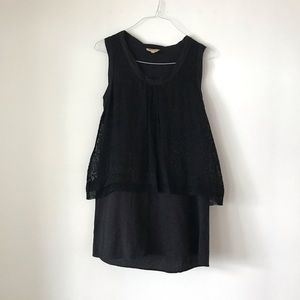 Vanessa bruno athè black M 100% silk dress sz 40
